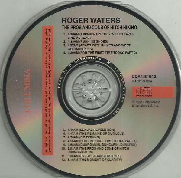 Roger Waters  The Pros And Cons Of Hitch Hiking CD ()