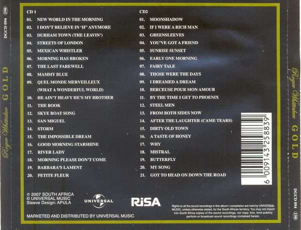 Roger Whittaker  Gold Double CD