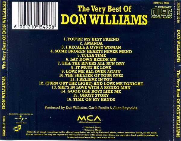 Don Williams  The Very Best Of Don Williams CD