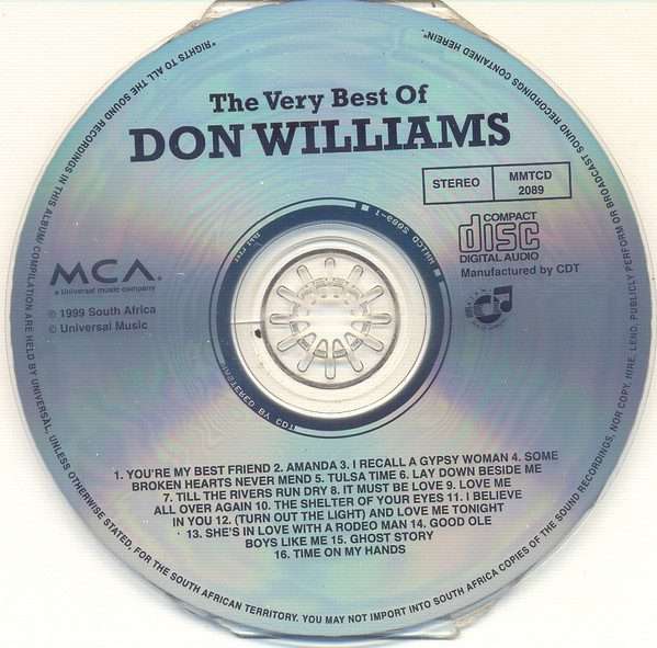 Don Williams  The Very Best Of Don Williams CD