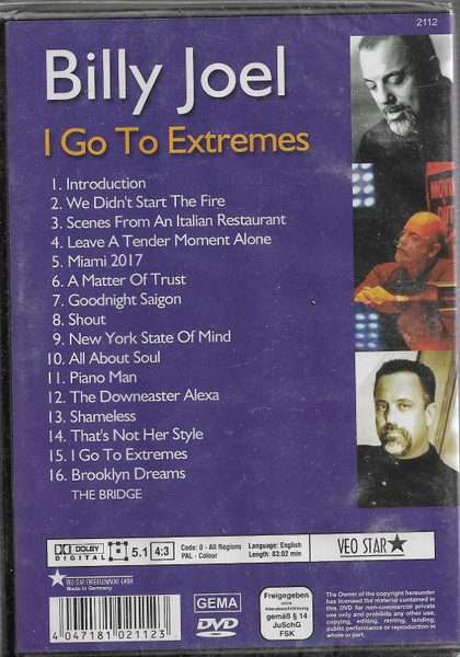 Billy Joel  I Go To Extremes (Import, DVD)