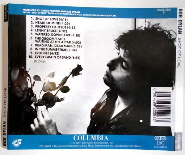 Bob Dylan  Shot Of Love CD