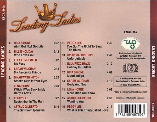 Various Artists  Leading Ladies CD (Import)