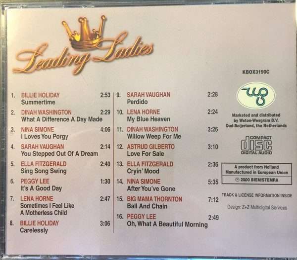Various  Leading Ladies Import CD 3