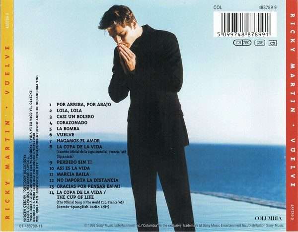 Ricky Martin  Vuelve CD