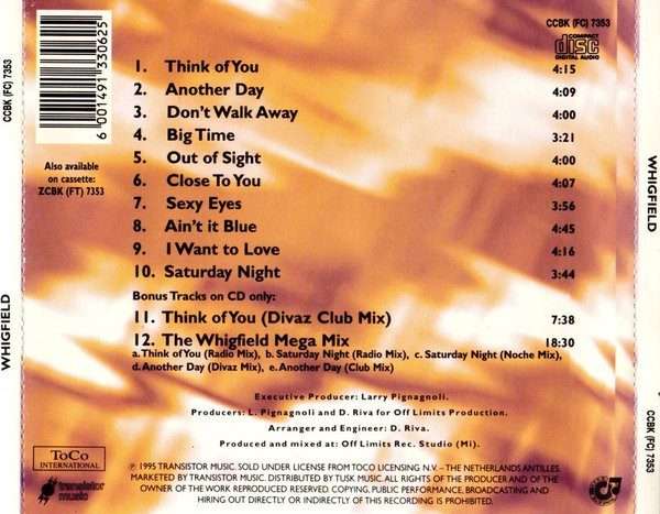 Whigfield  Whigfield CD