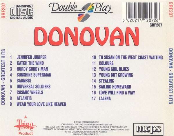 Donovan  Greatest Hits CD (Import)