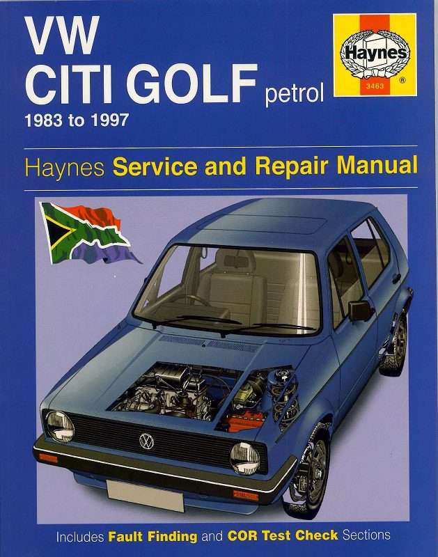 Volkswagen Citi Golf Petrol South African Cars Manual 1983  1997