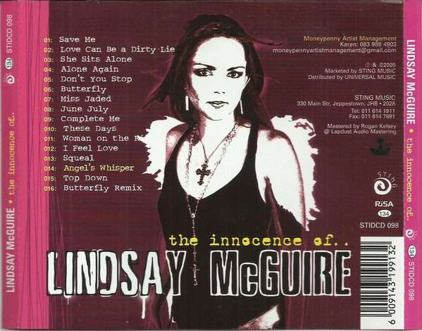 Lindsay McGuire  The Innocence Of... CD