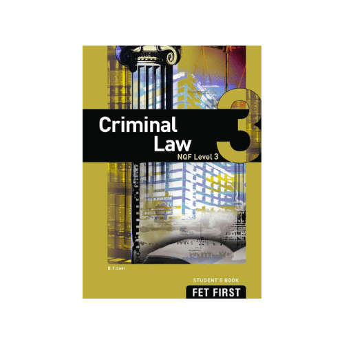 TVET FIRST Criminal Law NQF Level 3