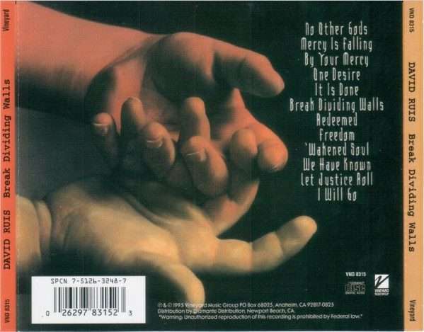 David Ruis  Break Dividing Walls CD IMPORT