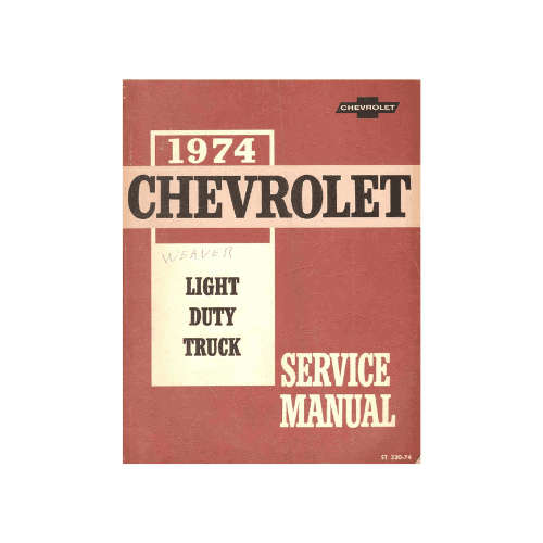 1974 Chevrolet Light Duty Truck Service Manual