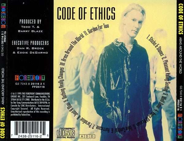 Code Of Ethics  Arms Around The World CD IMPORT