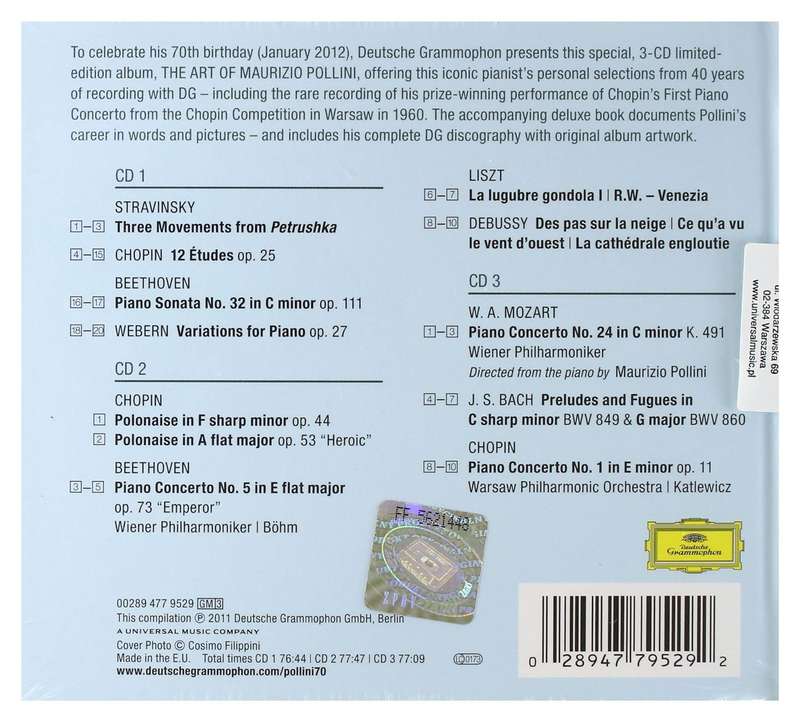 The Art Of Maurizio Pollini (3-CD Limited Edition) Brand New/Sealed
