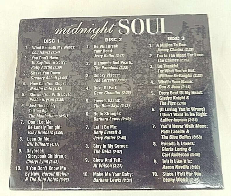 Midnight Soul by Various Artists (3 CDs Box-set) Brand New/Sealed