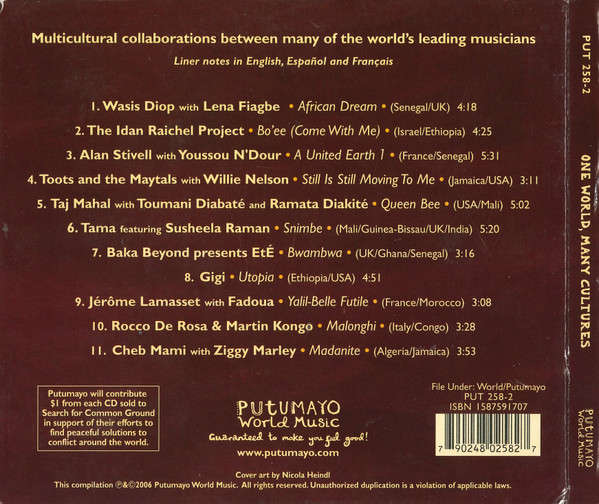 Various Artists  One World, Many Cultures CD