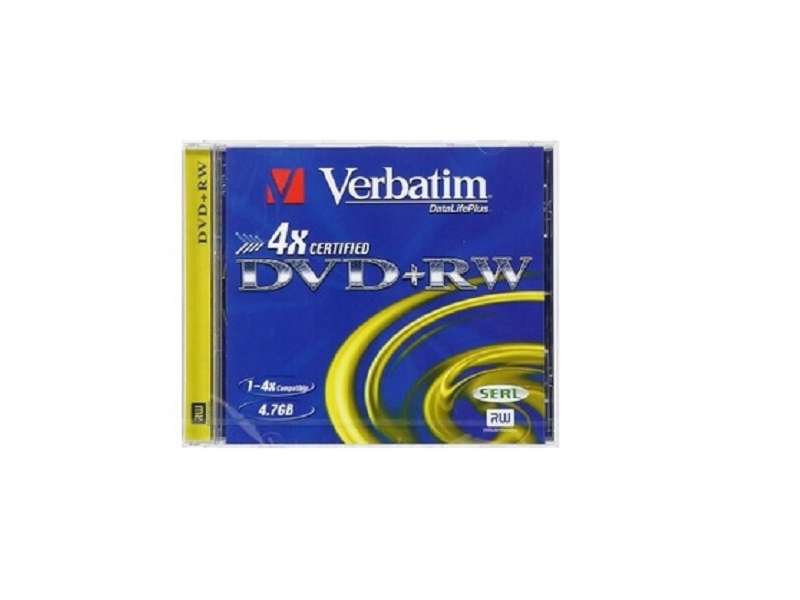 Verbatim DVD+RW 1.4X Certified 4.7Gb/120