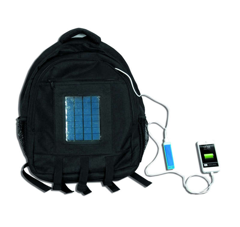 Solar Carry Bag,  Li-Ion 1.5W Batt, C/W Cell Phone Connectors
