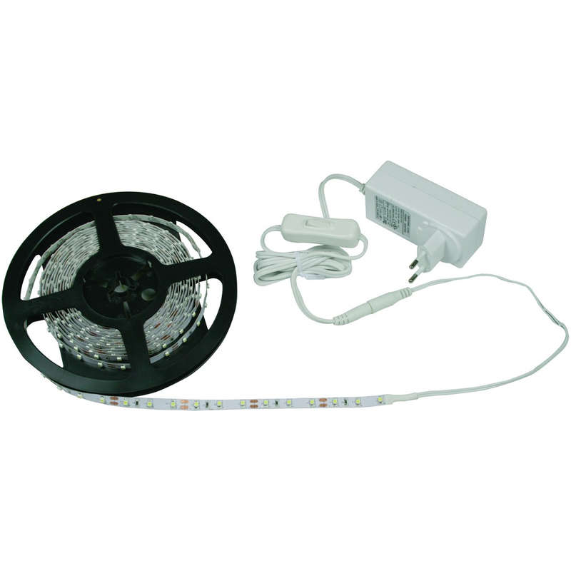LED Strip Light Kit With On Off Switch. Red IP20