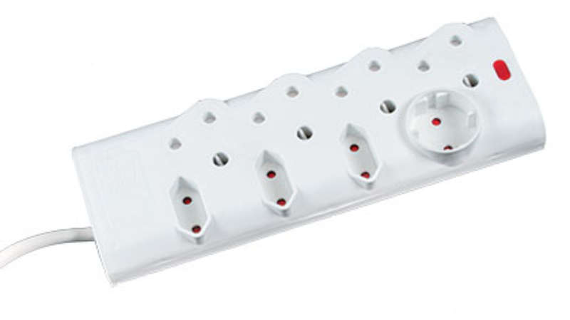 4x16A + 3x2 Pin Euro + 1 Schuko Multiplug With Overload