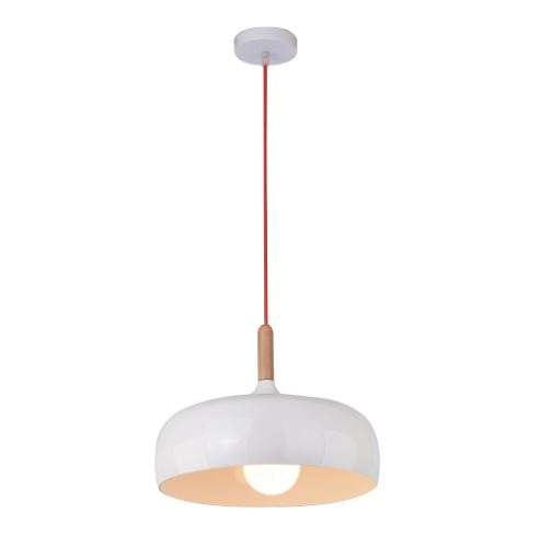 Pendant Lighting ? Scandinavian Range ? Wood And White Bowl Shape