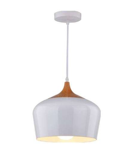 Pendant Lighting ? Scandinavian Range ? Wood And White Bowl Shape