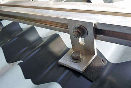 2 PV Panel Corrugated Roof Mounting Kit Up To 72 Cell