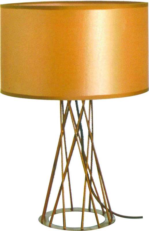 Table Lighting ? Scandinavian Range ? Gold Drum Shape
