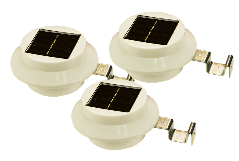 Solar Gutter & Wall Light 3 Pack