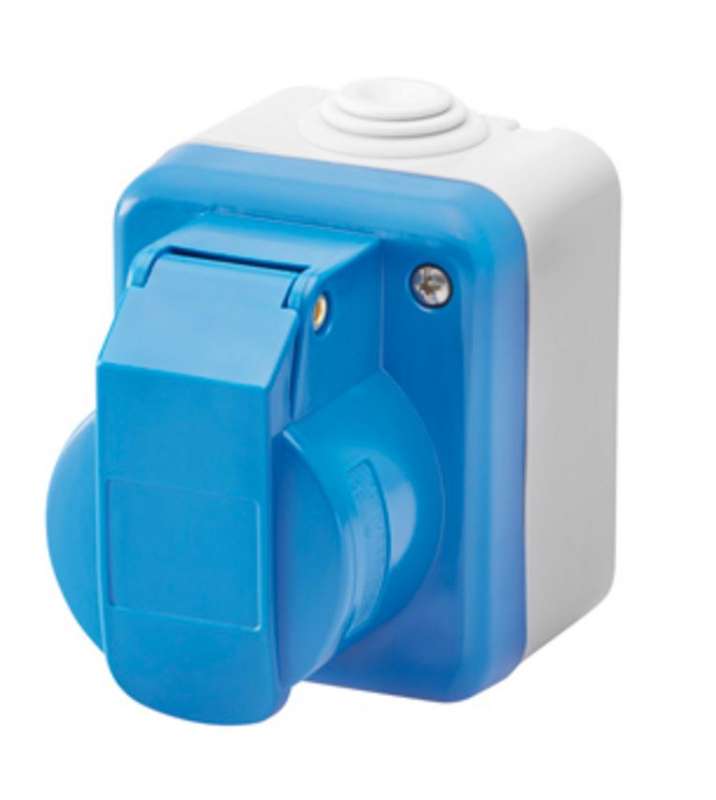 16A 2P+E 230V Iec309 Socket Outlet IP44