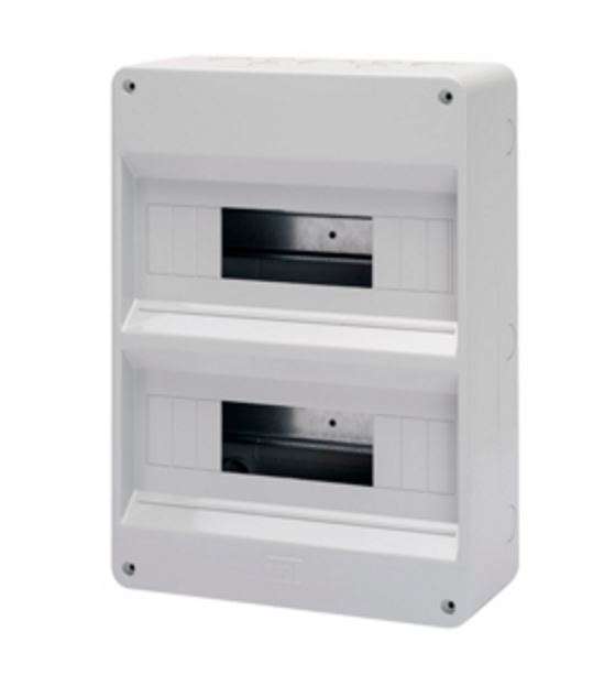 Grey Surface DB 2x12M No Door IP40