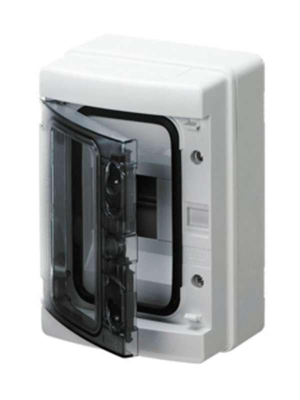 Surface DB 1x4M Smoked Door IP65