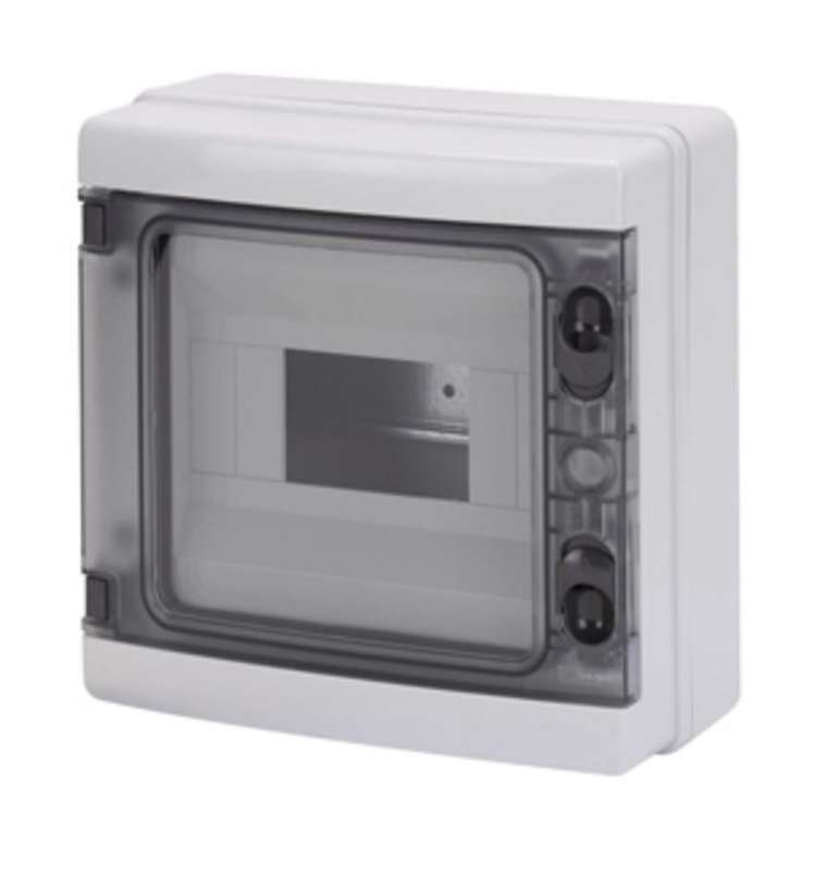 Surface DB 1x8M Smoked Door IP65