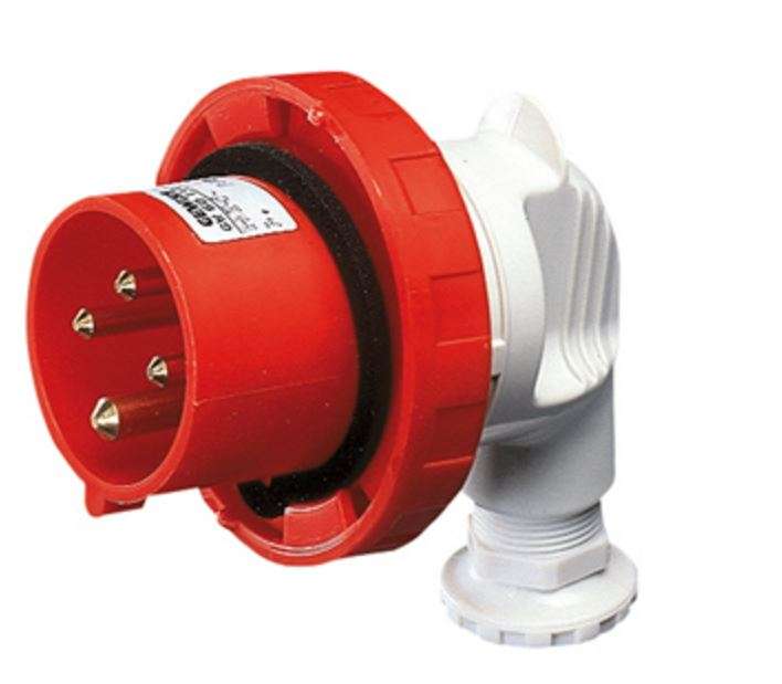 16A 3P+E 400V 90Deg Plug IP67 6H