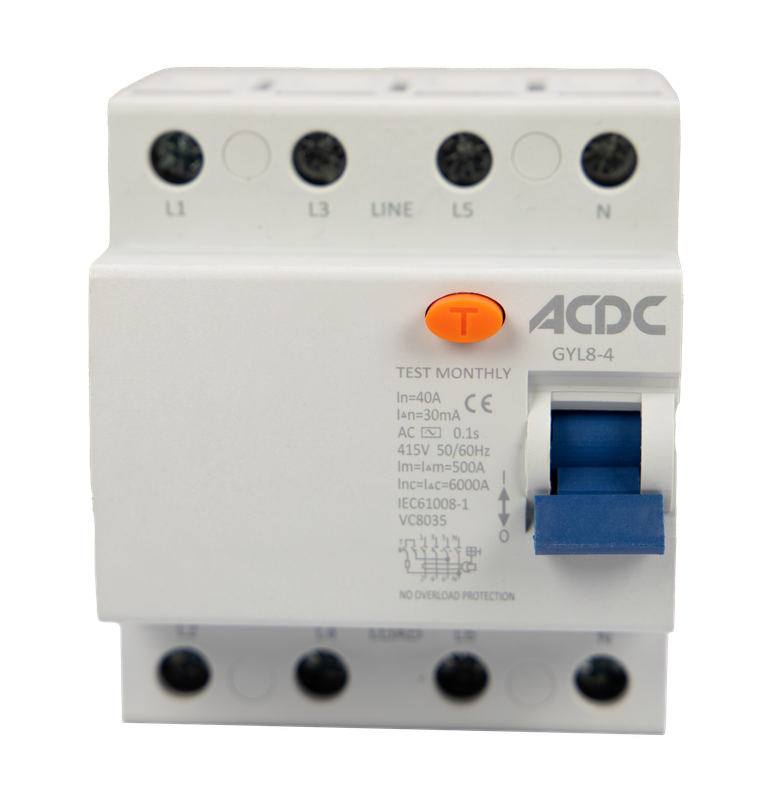 Earth Leakage Relay 4 Pole 25A