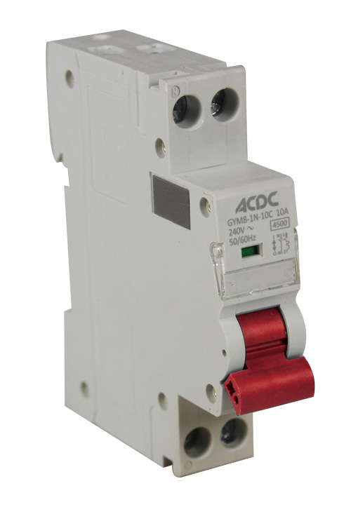 Circuit Breaker 1 Pole+N D-Curve 4.5KA 25A