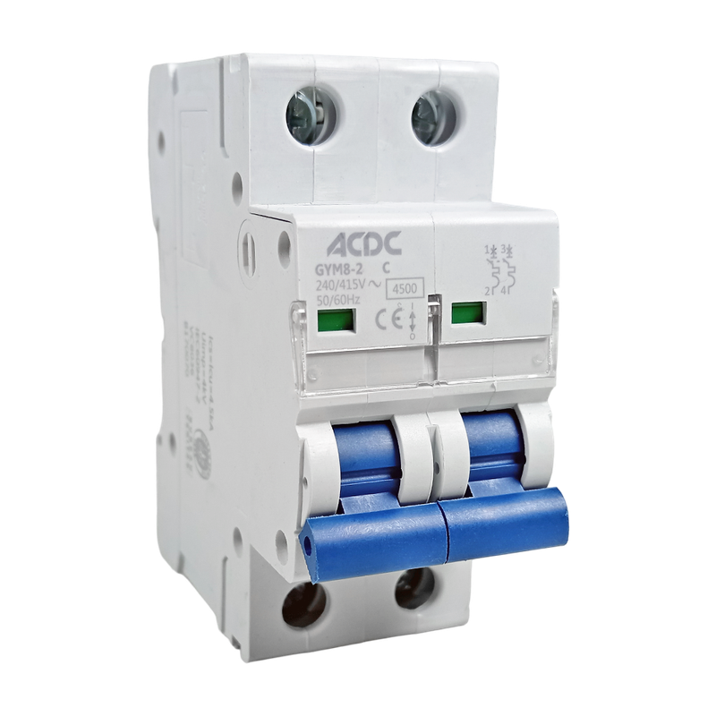 Circuit Breaker 2 Pole C-Curve 4.5KA 16A