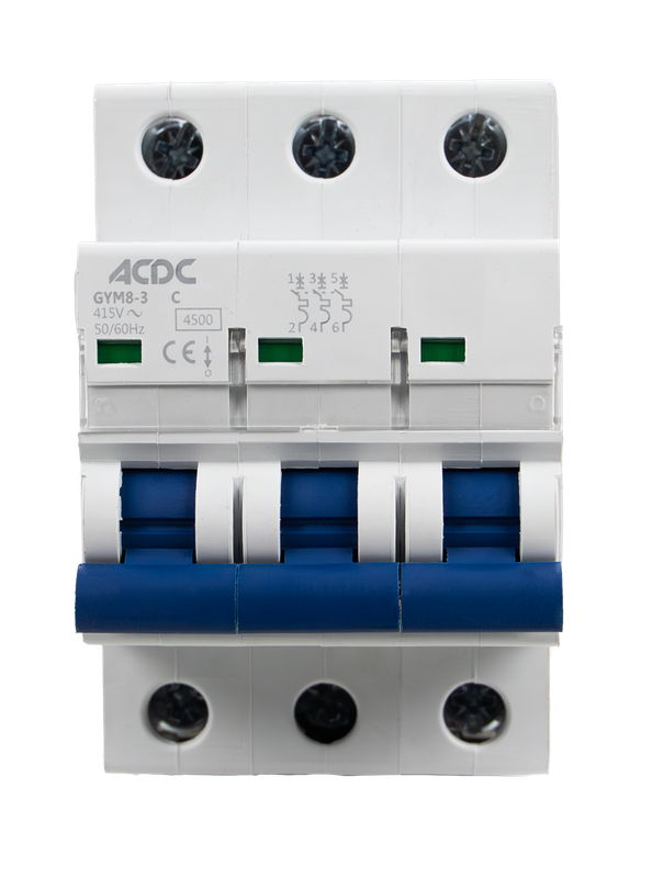 Circuit Breaker 3 Pole C-Curve 4.5KA 16A