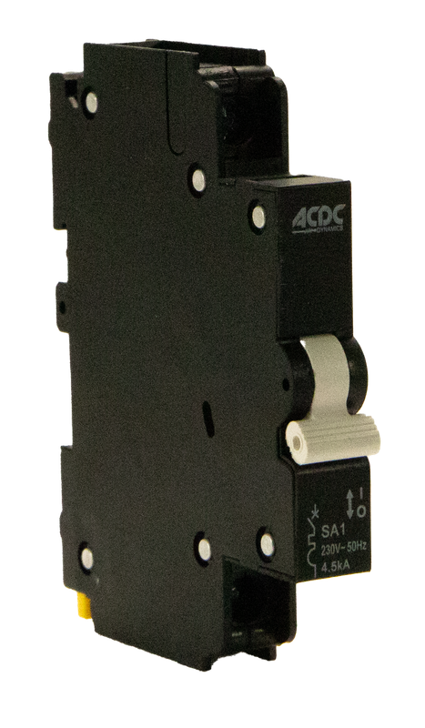 Circuit Breaker 13mm 4.5KA  1 Pole C-Curve   25A