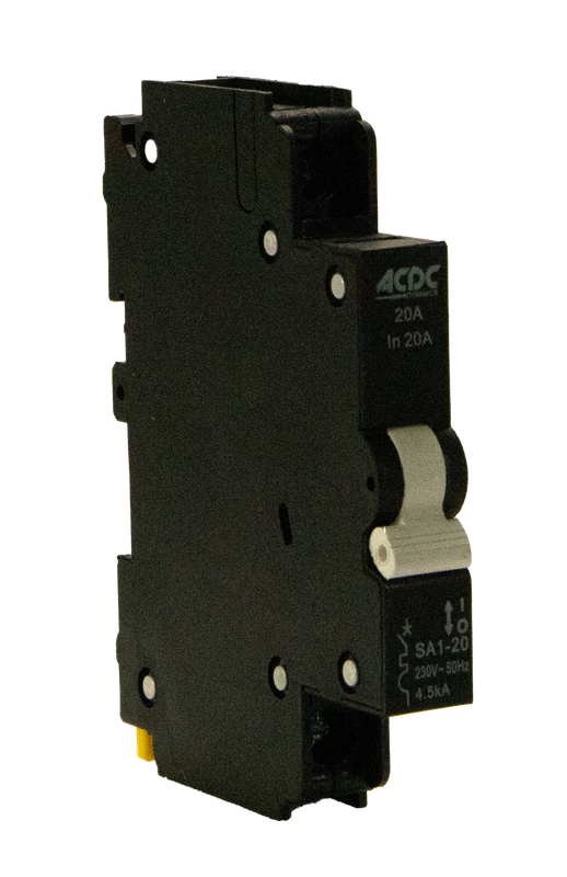 Circuit Breaker 13mm 4.5KA  1 Pole C-Curve   20A