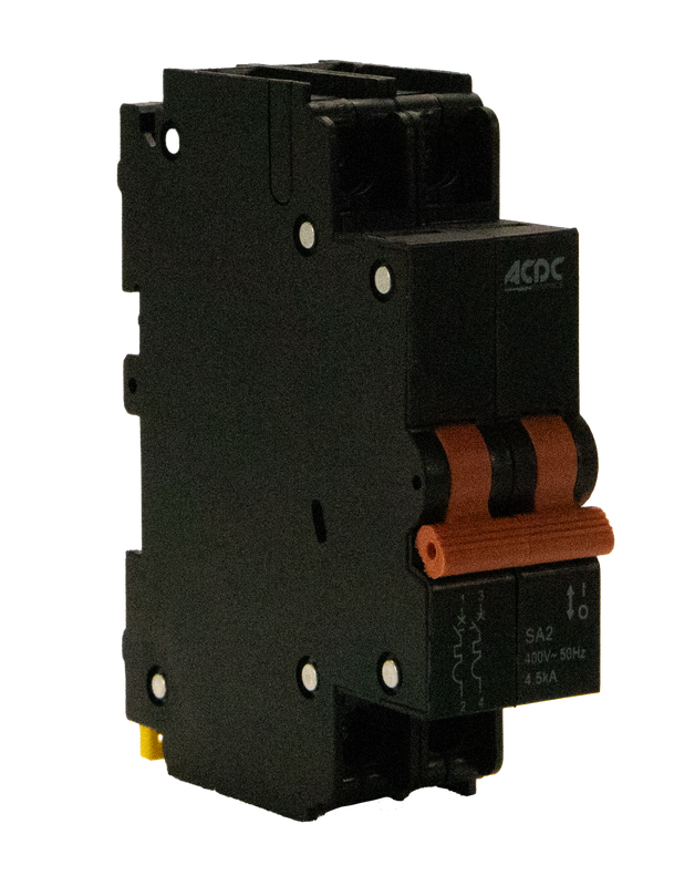 Circuit Breaker 13mm 4.5KA  2 Pole D-Curve  10A