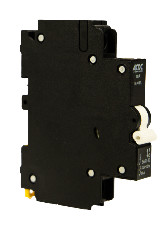 Circuit Breaker 13mm 6KA  1 Pole C-Curve   40A
