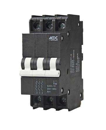Circuit Breaker 13mm 6KA  3 Pole C-Curve   10A