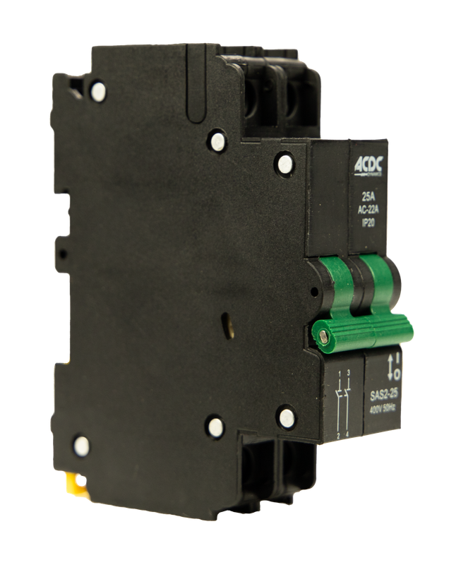 Isolator 2 Pole 13mm 25A