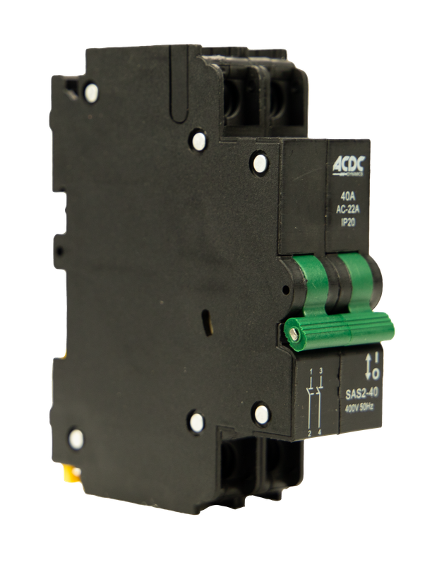 Isolator 2 Pole 13mm 40A