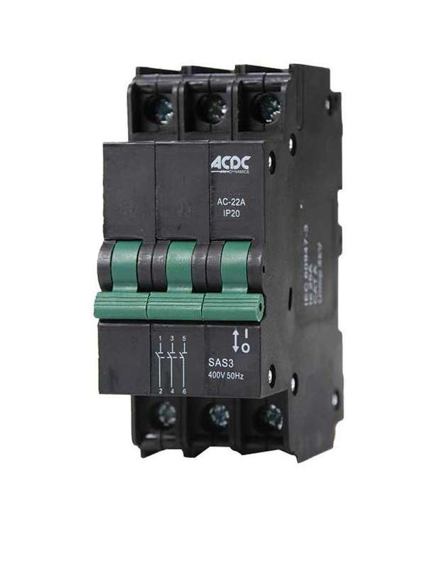 Isolator 3 Pole 13mm 25A