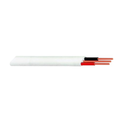 1.0mm x 2 CORE + E FLAT WHITE /20M