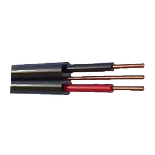 Wire Twin Flat And Earth 2+E Black 4.0mm 5M