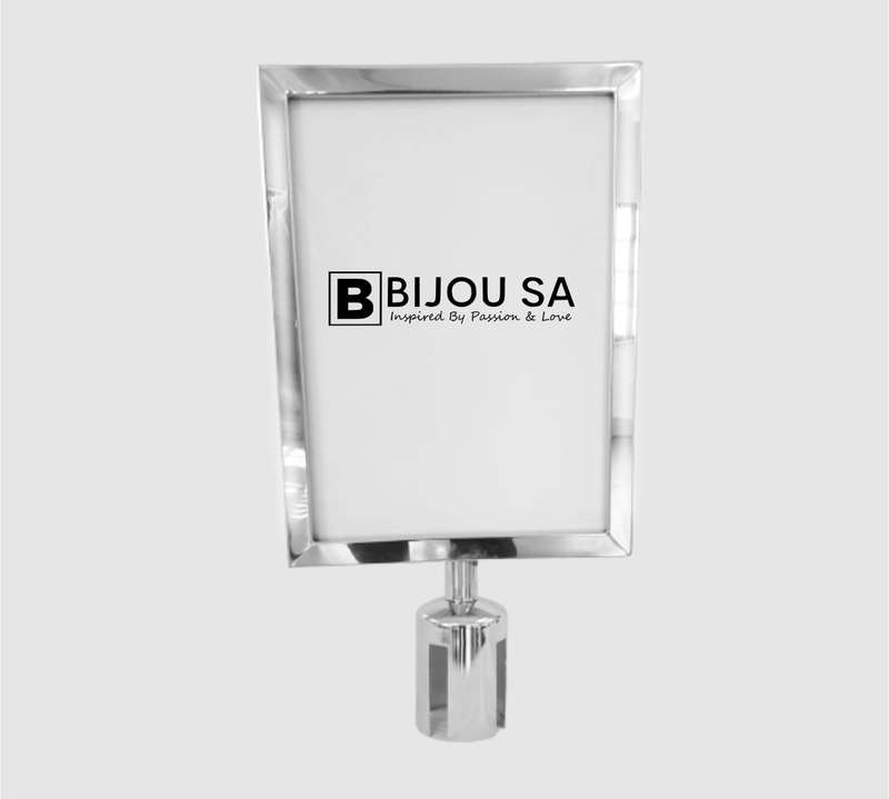 Portrait Poster Frame A4 Size Silver Colour (For Queue Barriers)