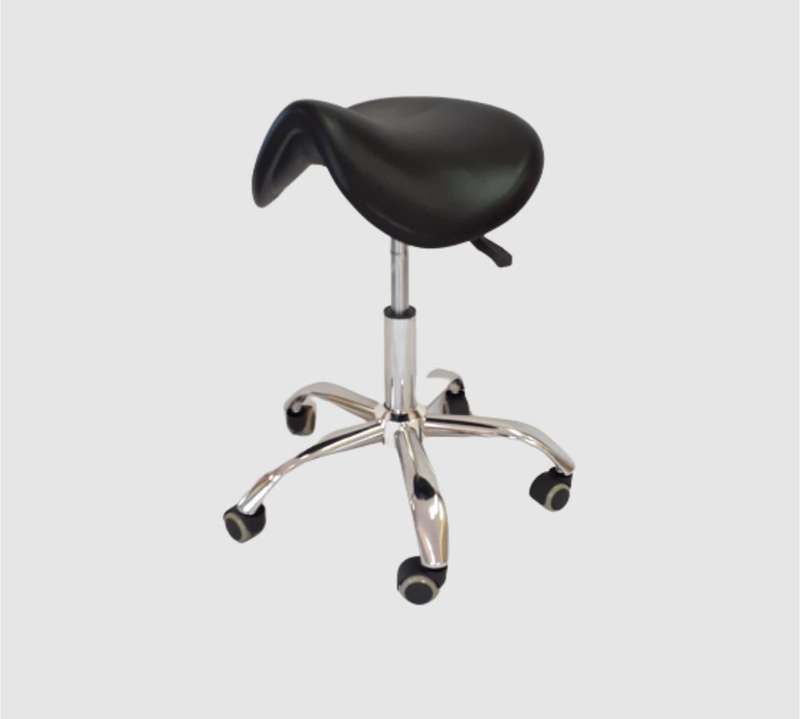 Aluminium Doctor's Saddle Chair With Gas Lift